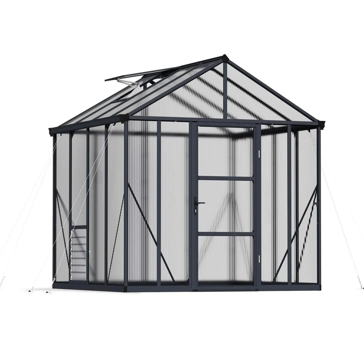 Kit de serre – structure grise et panneaux multi-parois