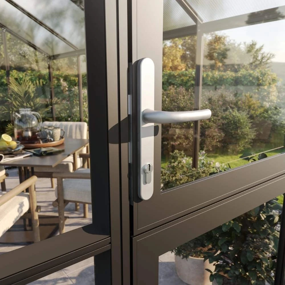 Serre Galant IV, uniquement en polycarbonate, gris anthracite