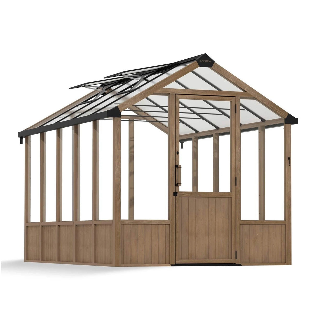 Kit de serre Natura en bois de cèdre 8 ft. x 12 ft. – panneaux en polycarbonate transparent