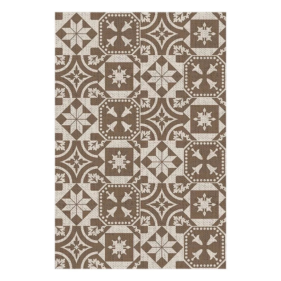Tapis de jardin à motif de carreaux portugais S